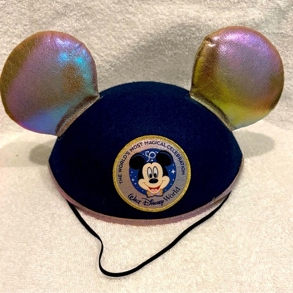 Disney Accessories - Walt Disney World 50th anniversary Gold Mickey Mouse Ears adult size